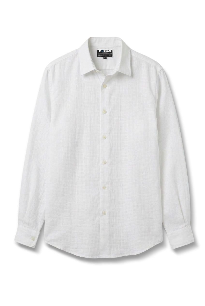 Ivory Breeze Cotton-Linen Shirt