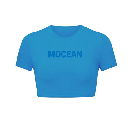 The coastal Blue Baby Tee
