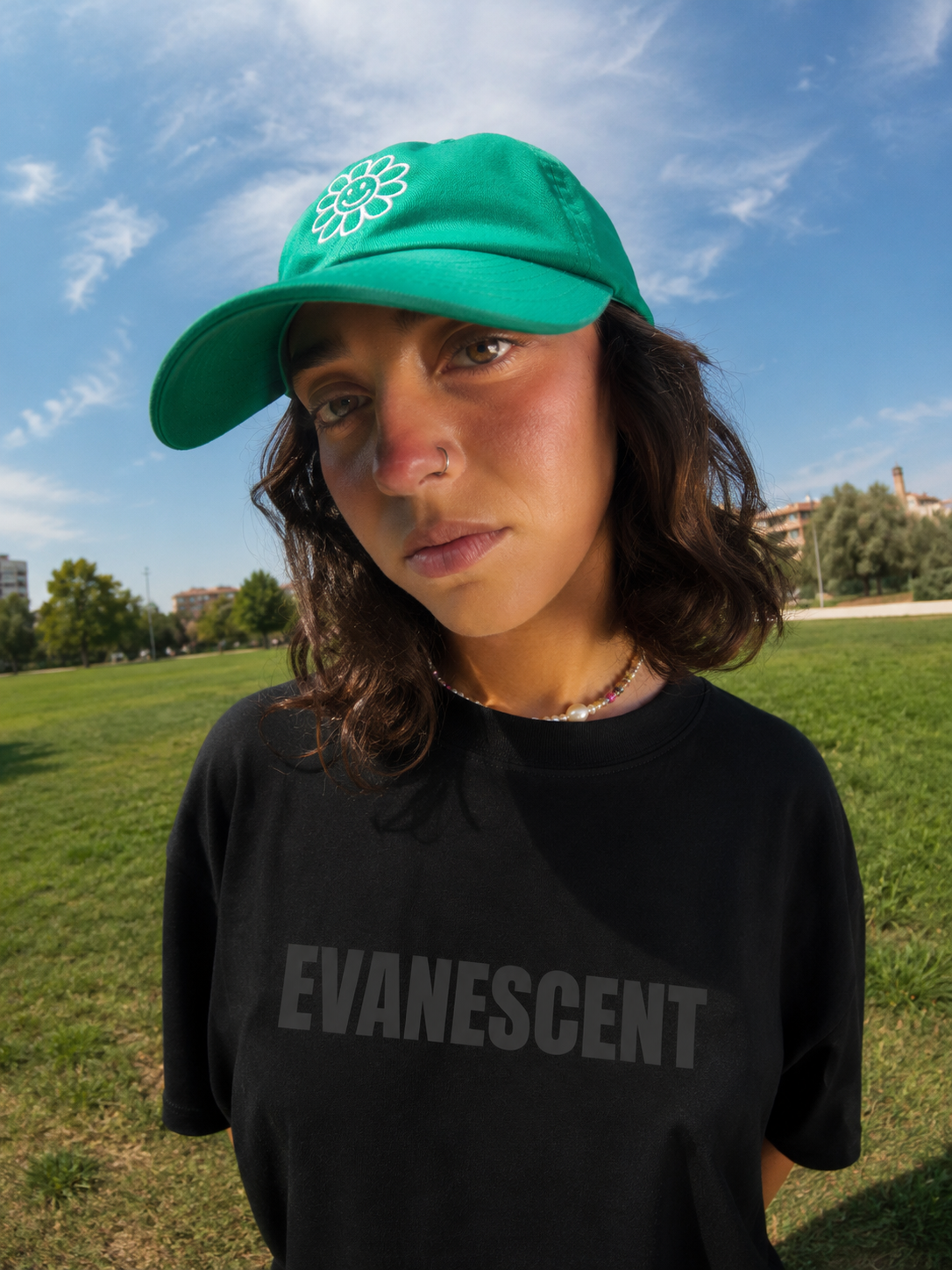 Evanescent Puff Oversized T-Shirt (Obsidian Noir)